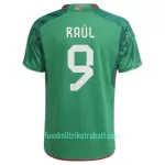 Günstige Mexiko Raul 9 Herrentrikot Heim WM 2022 Kurzarm