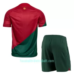 Günstige Portugal Kindertrikot Heim WM 2022 Kurzarm