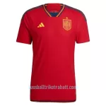 Günstige Spanien Herrentrikot Heim WM 2022 Kurzarm
