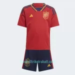 Günstige Spanien Kindertrikot Heim WM 2022 Kurzarm