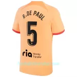 Günstige Atlético Madrid R. De Paul 5 Herrentrikot Ausweich 2022/23 Kurzarm