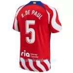 Günstige Atlético Madrid R. De Paul 5 Herrentrikot Heim 2022/23 Kurzarm