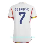 Günstige Belgien De Bruyne 7 Herrentrikot Auswärts WM 2022 Kurzarm
