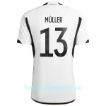 Günstige Deutschland Muller 13 Herrentrikot Heim WM 2022 Kurzarm