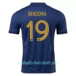 Günstige Frankreich Benzema 19 Herrentrikot Heim WM 2022 Kurzarm