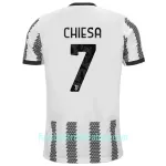 Günstige Juventus Turin Chiesa 7 Herrentrikot Heim 2022/23 Kurzarm