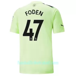 Günstige Manchester City Foden 47 Herrentrikot Ausweich 2022/23 Kurzarm