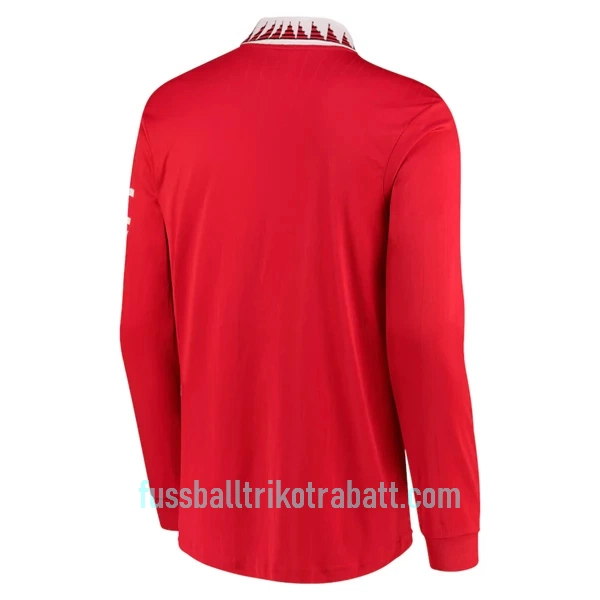 Günstige Manchester United Herrentrikot Heim 2022/23 Langarm