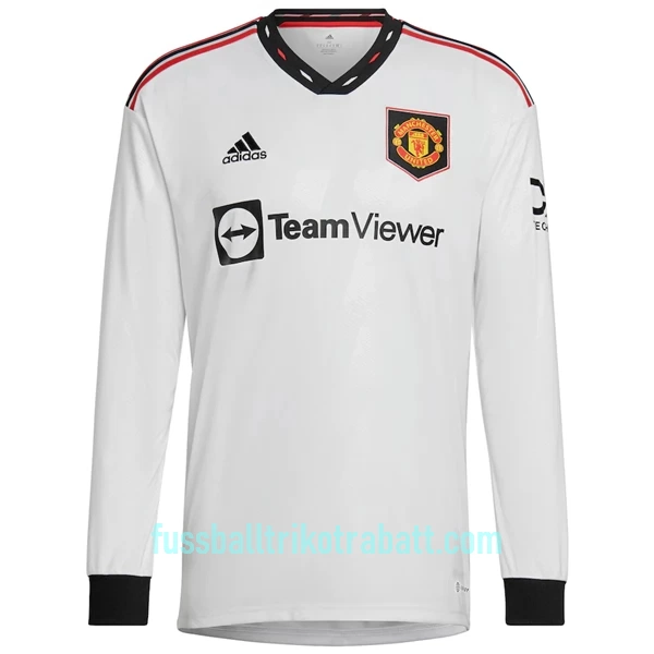Günstige Manchester United Ronaldo 7 Herrentrikot Auswärts 2022/23 Langarm