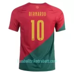 Günstige Portugal Bernardo 10 Herrentrikot Heim WM 2022 Kurzarm