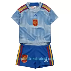 Günstige Spanien Kindertrikot Auswärts WM 2022 Kurzarm Günstige Spanien Kindertrikot Auswärts WM 2022 Kurzarm