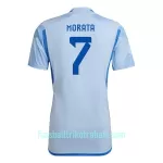 Günstige Spanien Morata 7 Herrentrikot Auswärts WM 2022 Kurzarm