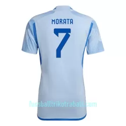 Günstige Spanien Morata 7 Herrentrikot Auswärts WM 2022 Kurzarm Günstige Spanien Morata 7 Herrentrikot Auswärts WM 2022 Kurzarm