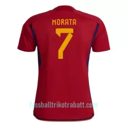 Günstige Spanien Morata 7 Herrentrikot Heim WM 2022 Kurzarm Günstige Spanien Morata 7 Herrentrikot Heim WM 2022 Kurzarm