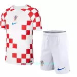 Günstige Kroatien Kindertrikot Heim WM 2022 Kurzarm