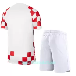 Günstige Kroatien Kindertrikot Heim WM 2022 Kurzarm