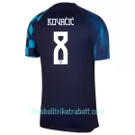 Günstige Kroatien Kovacic 8 Herrentrikot Auswärts WM 2022 Kurzarm