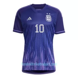 Günstige Messi 10 Argentinien Herrentrikot Auswärts WM 2022 Kurzarm