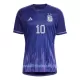 Günstige Messi 10 Argentinien Herrentrikot Auswärts WM 2022 Kurzarm