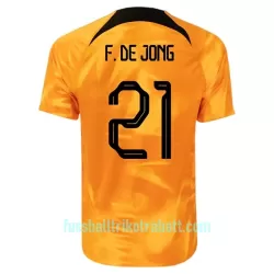 Günstige Niederlande Frenkie de Jong 21 Herrentrikot Heim WM 2022 Kurzarm Günstige Niederlande Frenkie de Jong 21 Herrentrikot Heim WM 2022 Kurzarm