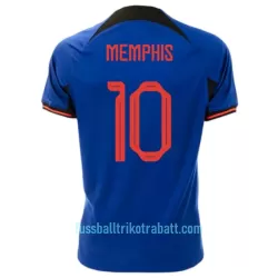 Günstige Niederlande Memphis 10 Herrentrikot Auswärts WM 2022 Kurzarm Günstige Niederlande Memphis 10 Herrentrikot Auswärts WM 2022 Kurzarm