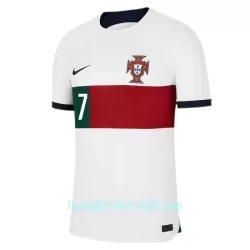 Günstige RONALDO 7 Portugal Herrentrikot Auswärts WM 2022 Kurzarm