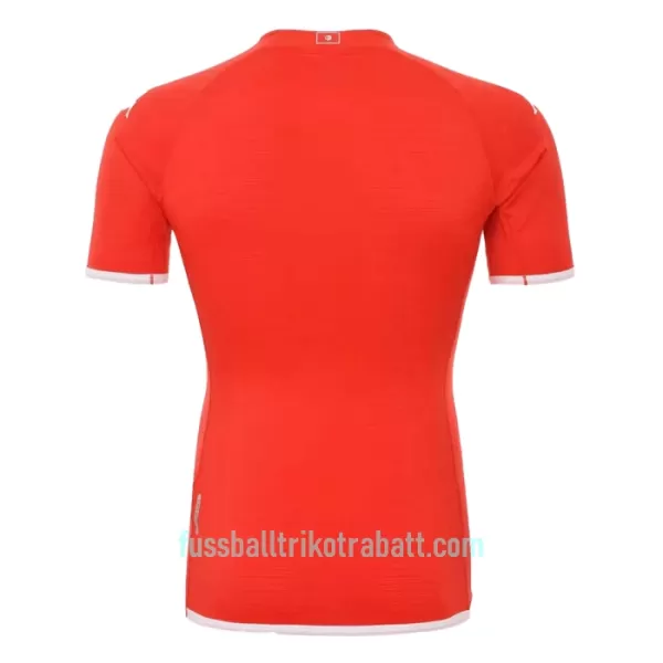 Günstige Tunesien Herrentrikot Heim WM 2022 Kurzarm