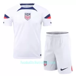 Günstige USA Kindertrikot Heim WM 2022 Kurzarm Günstige USA Kindertrikot Heim WM 2022 Kurzarm