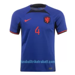 Günstige VIRGIL 4 Niederlande Herrentrikot Auswärts WM 2022 Kurzarm