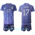 Günstige Argentinien Alejandro Gomez 17 Kindertrikot Auswärts WM 2022 Kurzarm