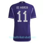 Günstige Argentinien Angel Di Maria 11 Herrentrikot Auswärts WM 2022 Kurzarm