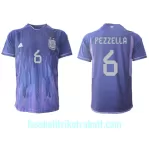 Günstige Argentinien German Pezzella 6 Herrentrikot Auswärts WM 2022 Kurzarm