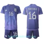 Günstige Argentinien Lisandro Martinez 16 Kindertrikot Auswärts WM 2022 Kurzarm
