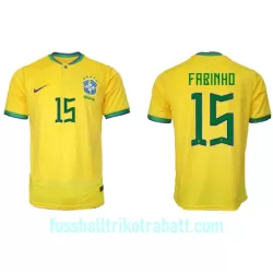Günstige Brasilien Fabinho 15 Herrentrikot Heim WM 2022 Kurzarm Günstige Brasilien Fabinho 15 Herrentrikot Heim WM 2022 Kurzarm