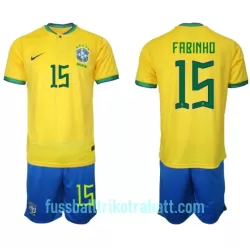 Günstige Brasilien Fabinho 15 Kindertrikot Heim WM 2022 Kurzarm Günstige Brasilien Fabinho 15 Kindertrikot Heim WM 2022 Kurzarm