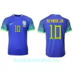 Günstige Brasilien Neymar Jr 10 Herrentrikot Auswärts WM 2022 Kurzarm