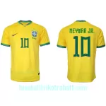 Günstige Brasilien Neymar Jr 10 Herrentrikot Heim WM 2022 Kurzarm