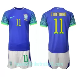 Günstige Brasilien Philippe Coutinho 11 Kindertrikot Auswärts WM 2022 Kurzarm Günstige Brasilien Philippe Coutinho 11 Kindertrikot Auswärts WM 2022 Kurzarm