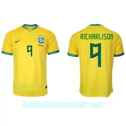 Günstige Brasilien Richarlison 9 Herrentrikot Heim WM 2022 Kurzarm Günstige Brasilien Richarlison 9 Herrentrikot Heim WM 2022 Kurzarm
