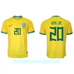 Günstige Brasilien Vini JR 20 Herrentrikot Heim WM 2022 Kurzarm Günstige Brasilien Vini JR 20 Herrentrikot Heim WM 2022 Kurzarm