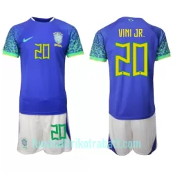 Günstige Brasilien Vini JR 20 Kindertrikot Auswärts WM 2022 Kurzarm Günstige Brasilien Vini JR 20 Kindertrikot Auswärts WM 2022 Kurzarm