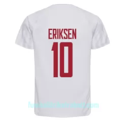 Günstige Dänemark Christian Eriksen 10 Herrentrikot Auswärts WM 2022 Kurzarm Günstige Dänemark Christian Eriksen 10 Herrentrikot Auswärts WM 2022 Kurzarm