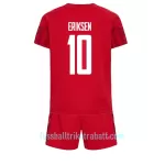 Günstige Dänemark Christian Eriksen 10 Kindertrikot Heim WM 2022 Kurzarm