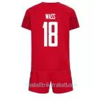 Günstige Dänemark Daniel Wass 18 Kindertrikot Heim WM 2022 Kurzarm