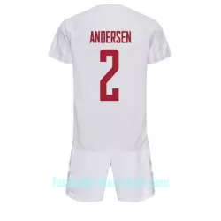 Günstige Dänemark Joachim Andersen 2 Kindertrikot Auswärts WM 2022 Kurzarm Günstige Dänemark Joachim Andersen 2 Kindertrikot Auswärts WM 2022 Kurzarm