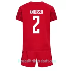 Günstige Dänemark Joachim Andersen 2 Kindertrikot Heim WM 2022 Kurzarm Günstige Dänemark Joachim Andersen 2 Kindertrikot Heim WM 2022 Kurzarm