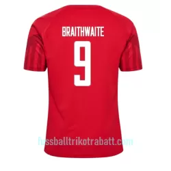 Günstige Dänemark Martin Braithwaite 9 Herrentrikot Heim WM 2022 Kurzarm Günstige Dänemark Martin Braithwaite 9 Herrentrikot Heim WM 2022 Kurzarm