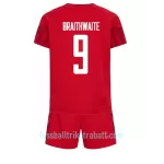 Günstige Dänemark Martin Braithwaite 9 Kindertrikot Heim WM 2022 Kurzarm