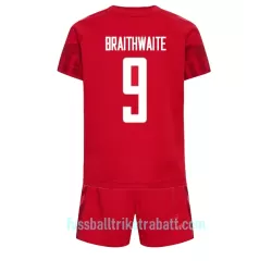 Günstige Dänemark Martin Braithwaite 9 Kindertrikot Heim WM 2022 Kurzarm Günstige Dänemark Martin Braithwaite 9 Kindertrikot Heim WM 2022 Kurzarm