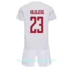 Günstige Dänemark Pierre-Emile Hojbjerg 23 Kindertrikot Auswärts WM 2022 Kurzarm